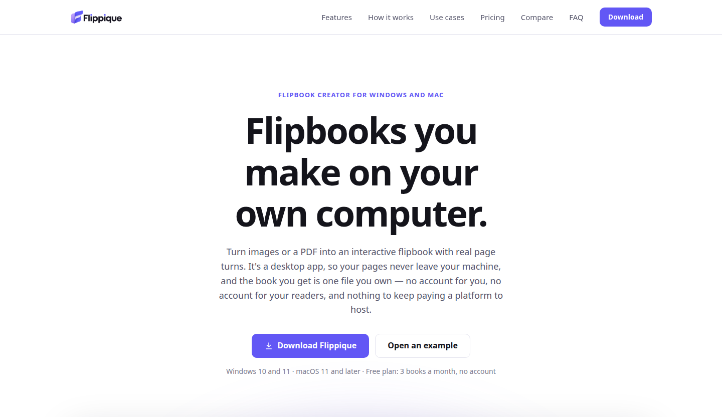 Flippique homepage
